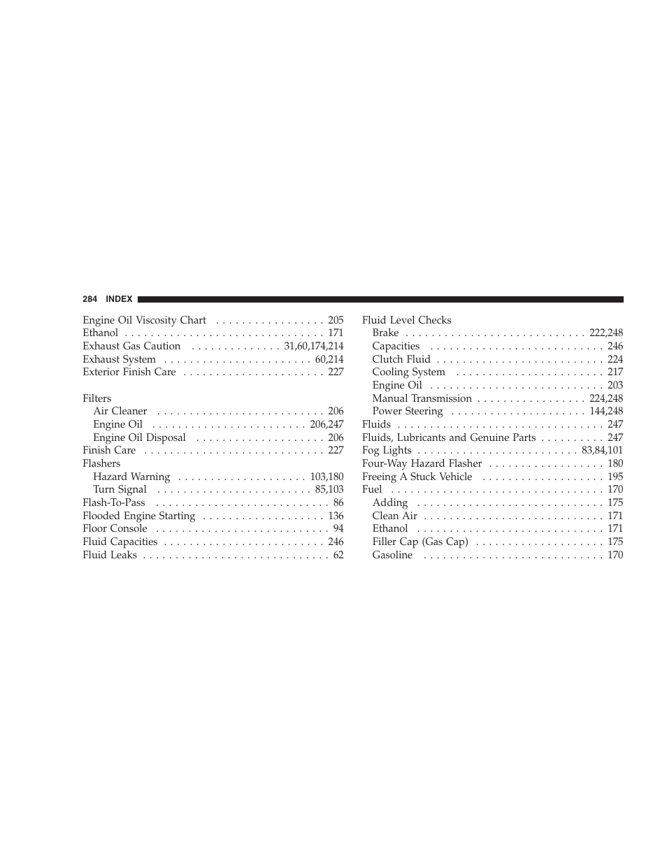 Dodge 2009 Viper User Manual | Page 286 / 299