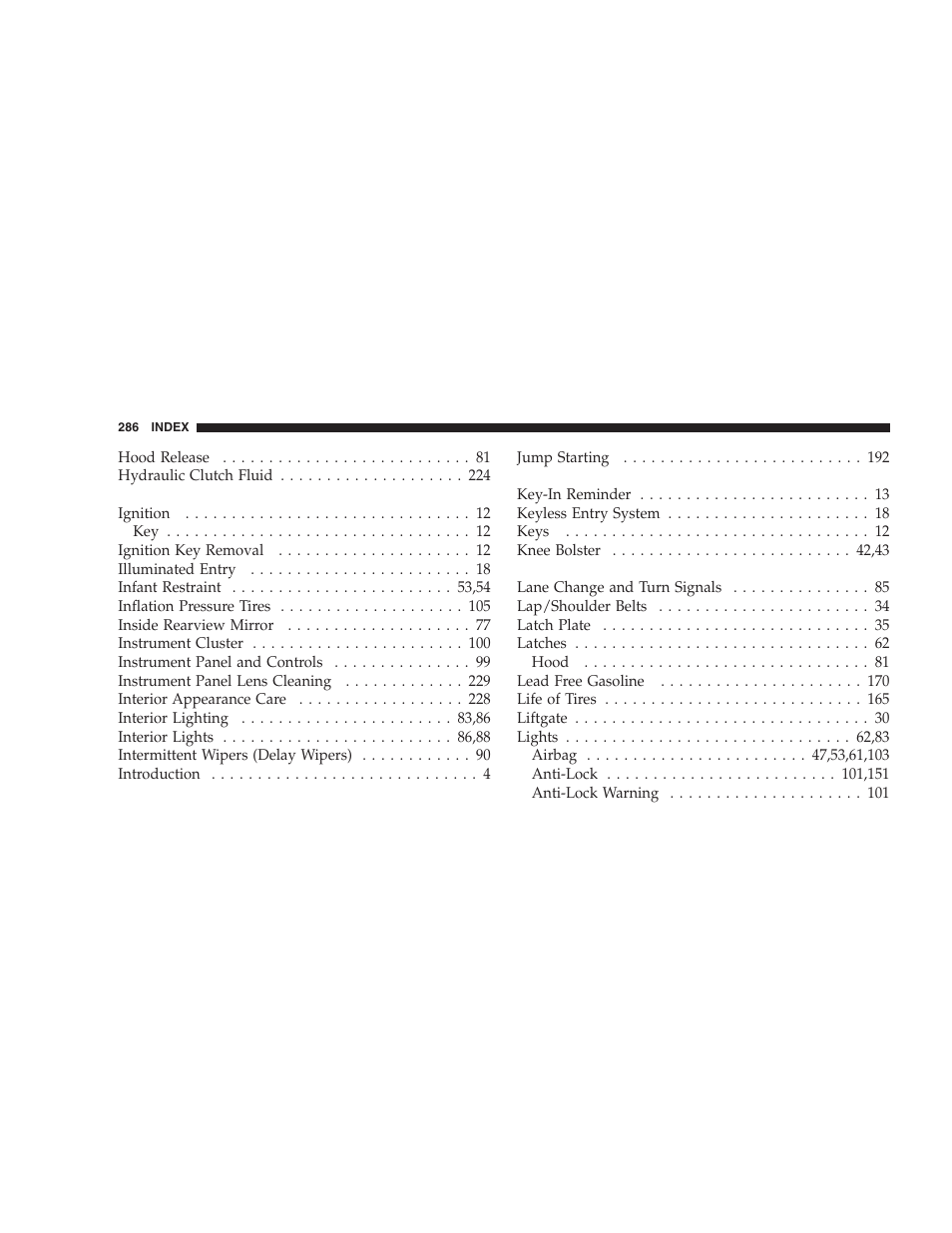 Dodge 2009 Viper User Manual | Page 288 / 299