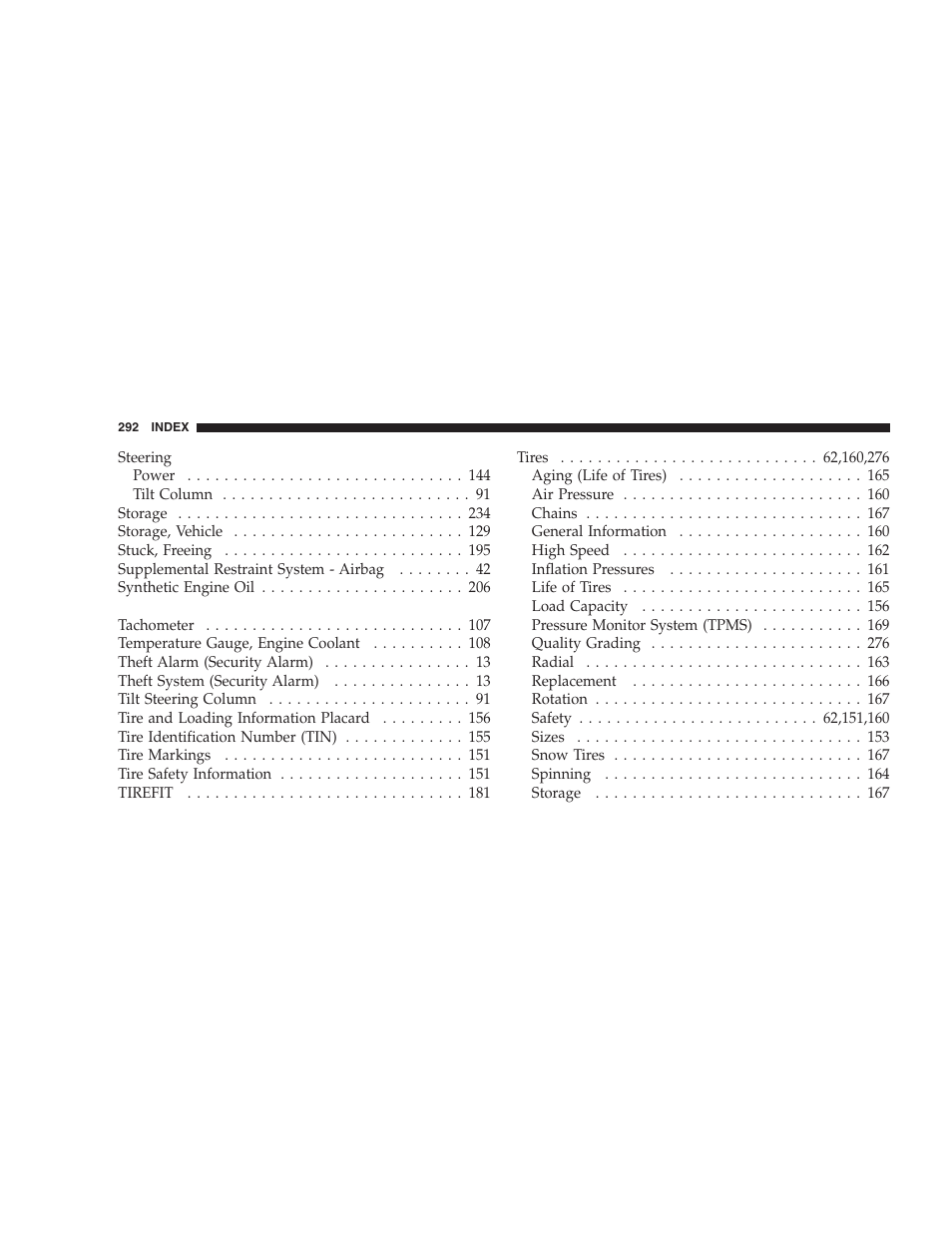 Dodge 2009 Viper User Manual | Page 294 / 299
