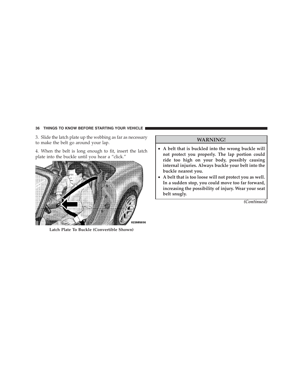 Dodge 2009 Viper User Manual | Page 38 / 299