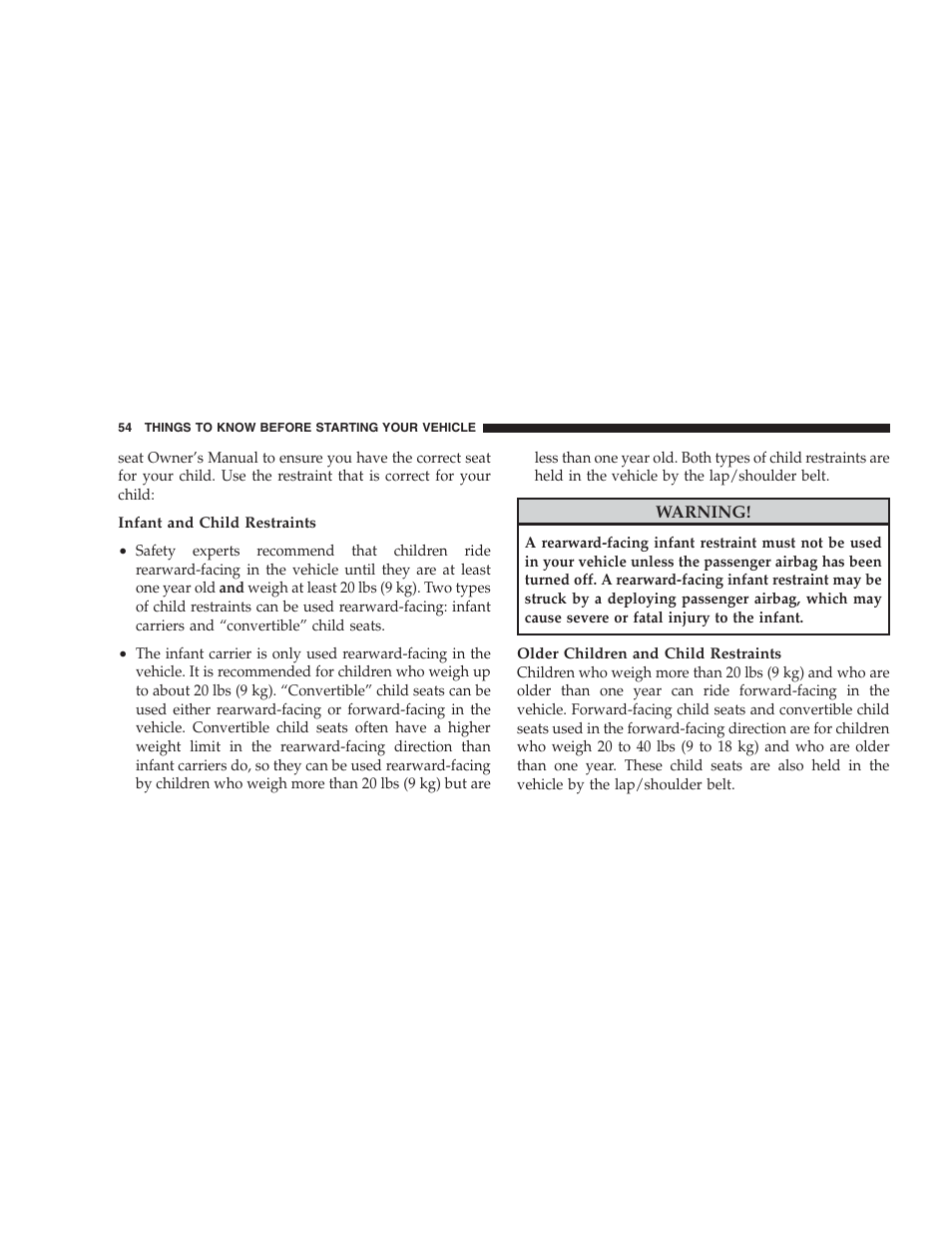 Dodge 2009 Viper User Manual | Page 56 / 299