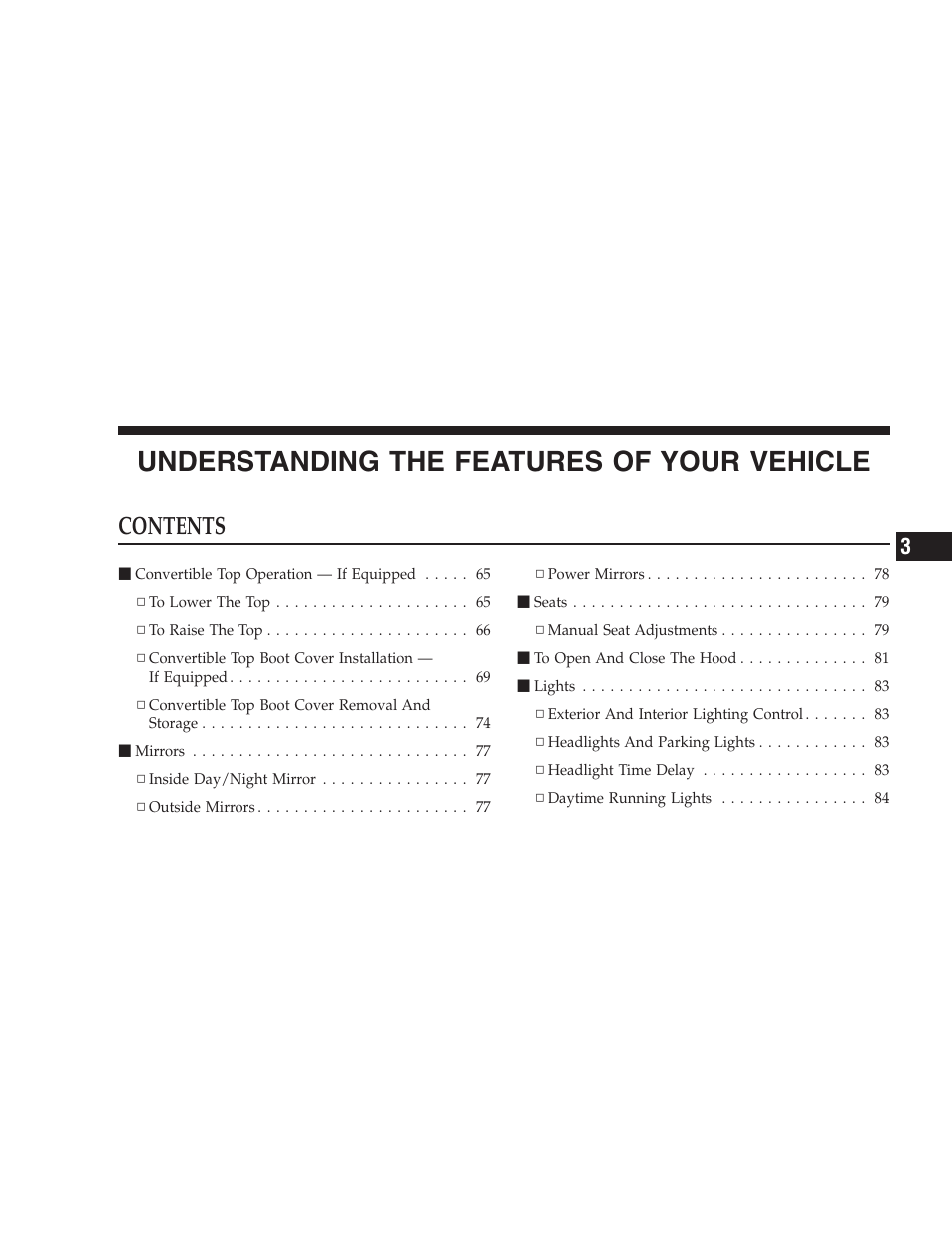 Dodge 2009 Viper User Manual | Page 65 / 299