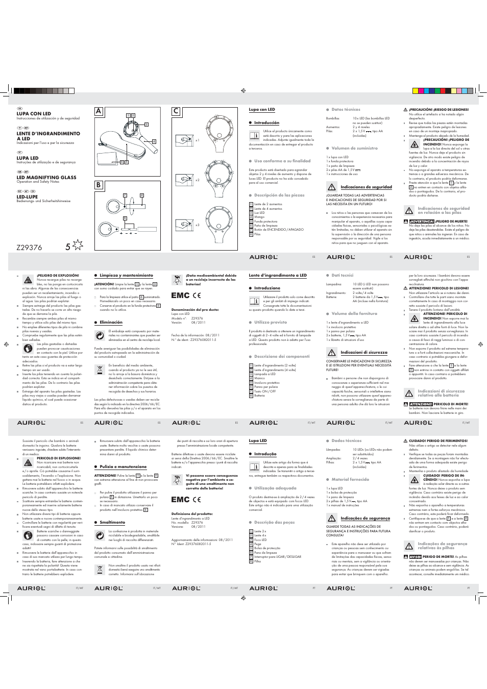 Auriol Z29376 User Manual | 2 pages