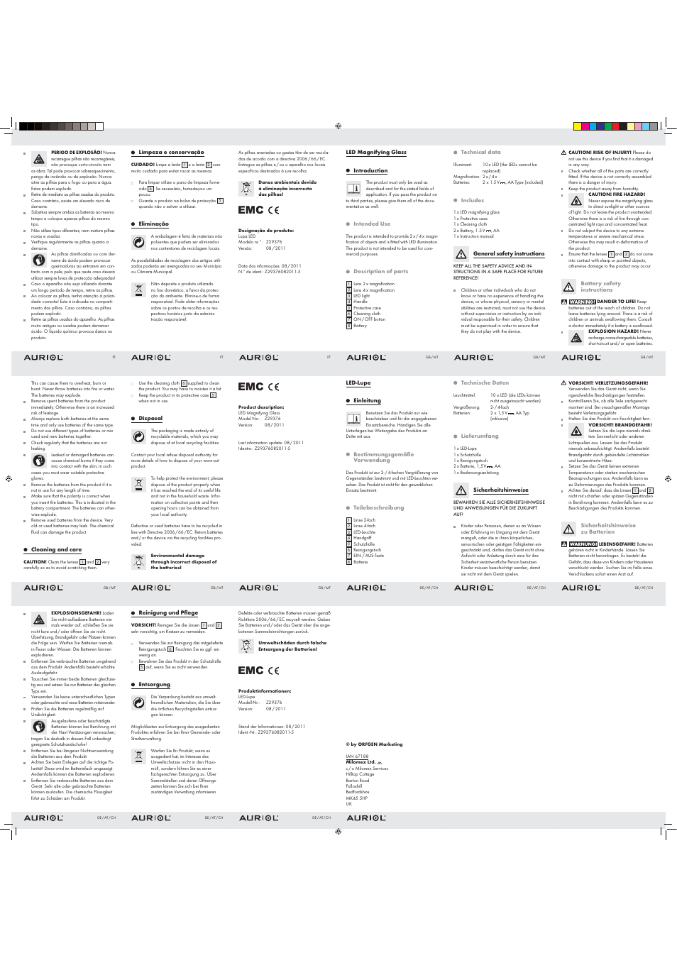 Auriol Z29376 User Manual | Page 2 / 2