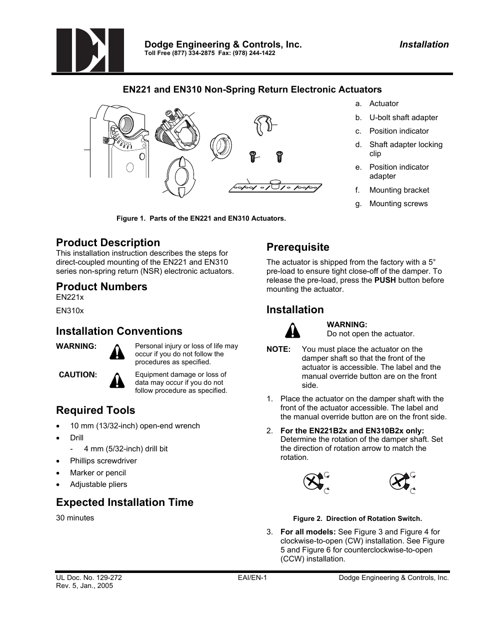 Dodge EN221 User Manual | 16 pages