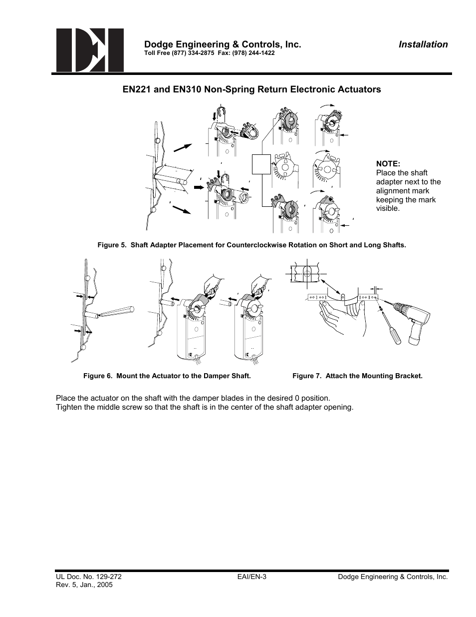 Dodge engineering & controls, inc, Installation | Dodge EN221 User Manual | Page 3 / 16