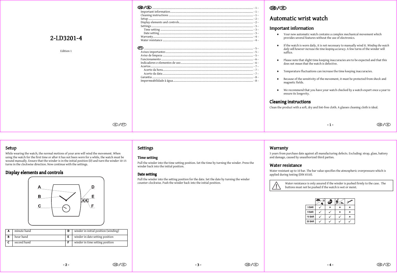 Auriol 2-LD3201-4 User Manual | 2 pages