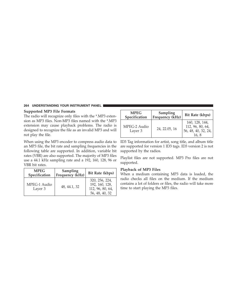 Dodge 2011 Ram 1500 User Manual | Page 265 / 622