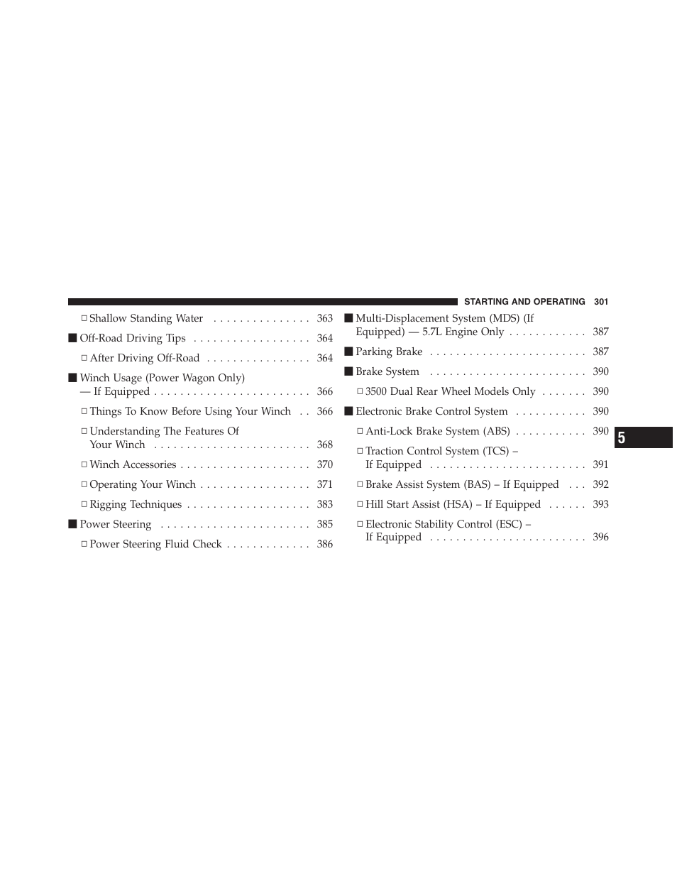 Dodge 2011 Ram 1500 User Manual | Page 302 / 622