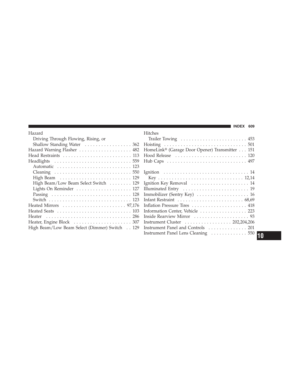 Dodge 2011 Ram 1500 User Manual | Page 610 / 622