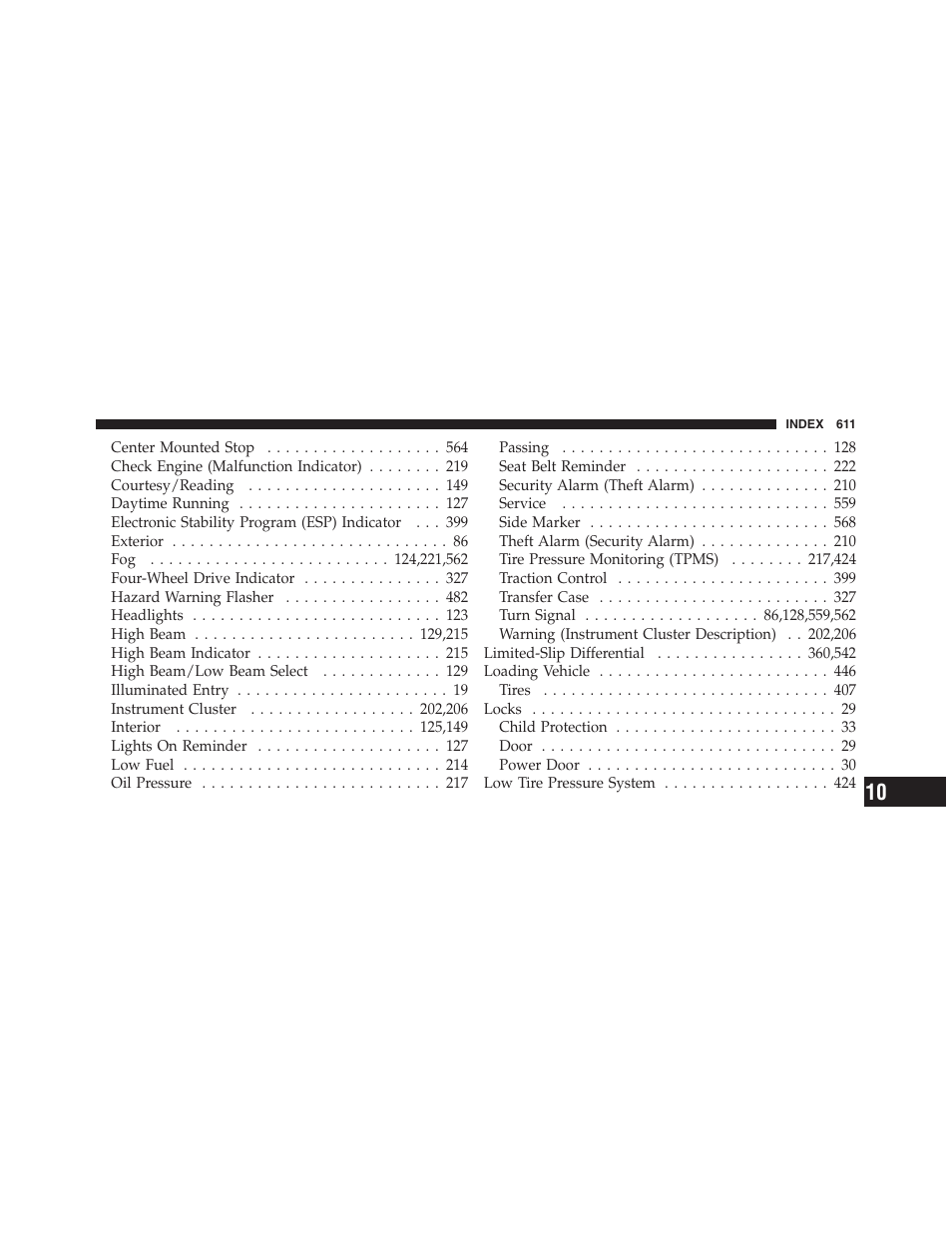 Dodge 2011 Ram 1500 User Manual | Page 612 / 622