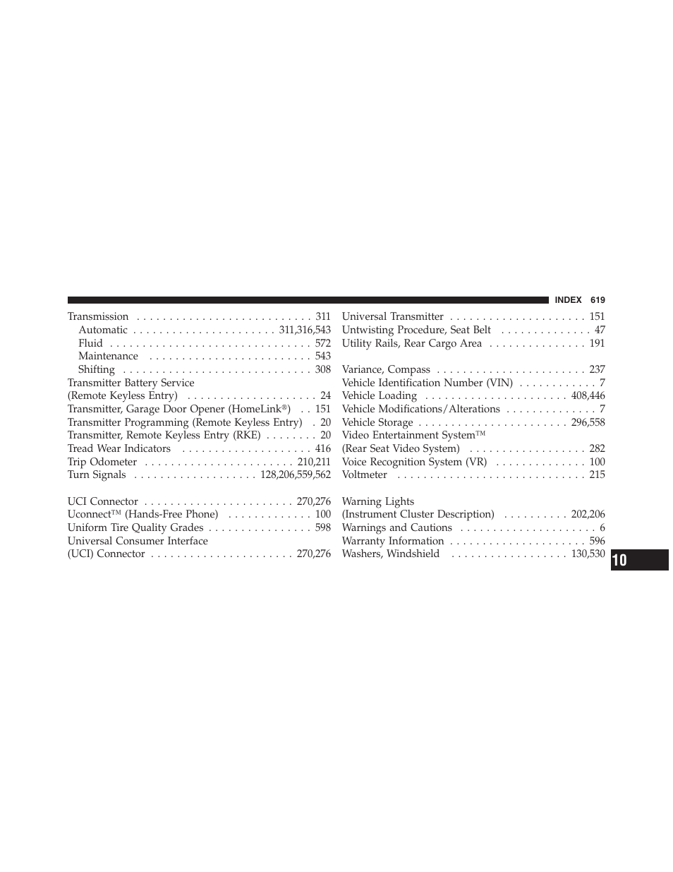 Dodge 2011 Ram 1500 User Manual | Page 620 / 622