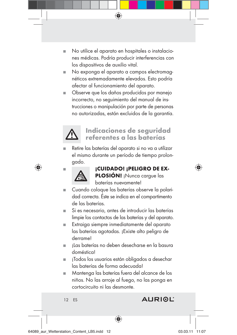 Auriol Z29962A User Manual | Page 10 / 93