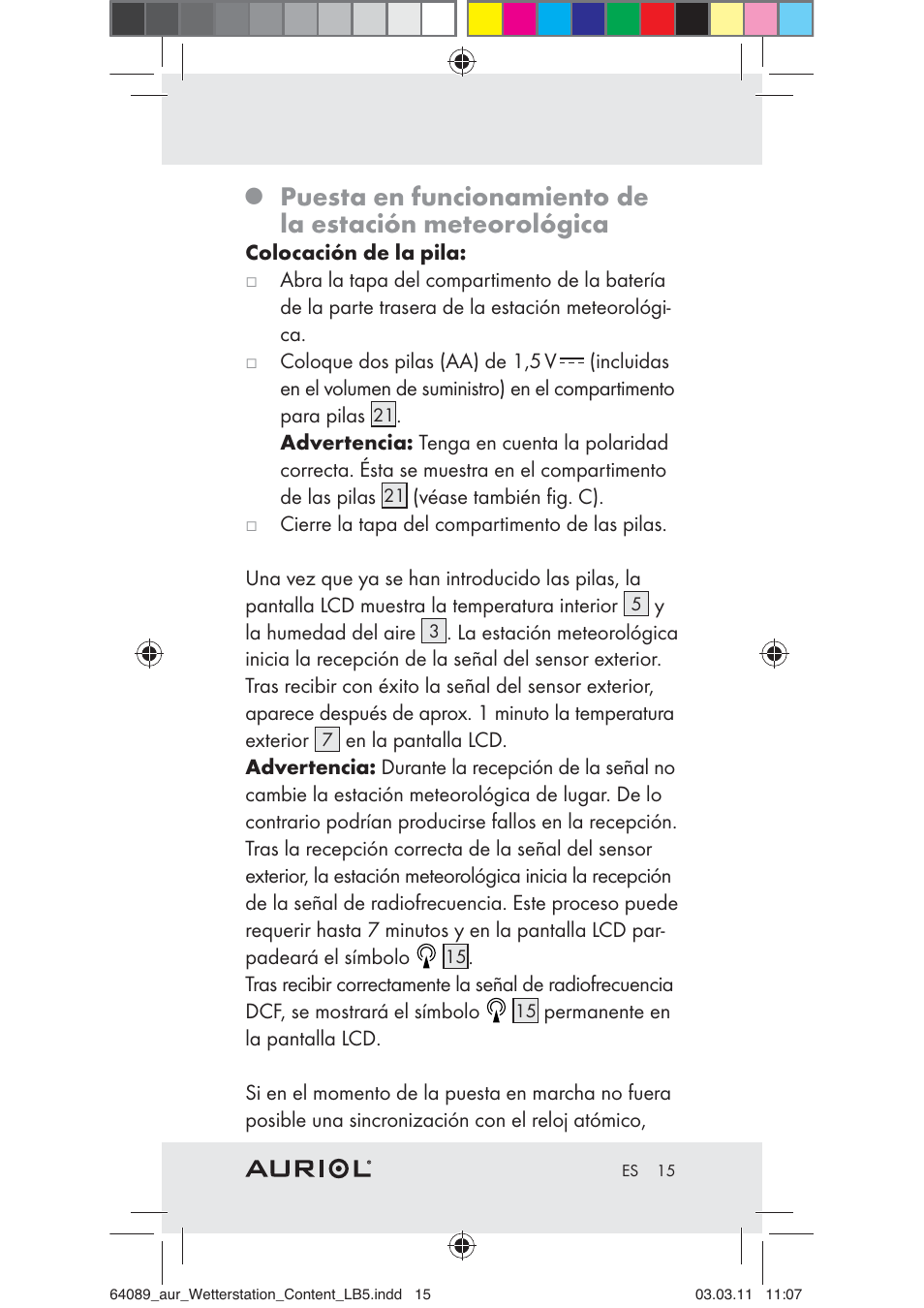 Auriol Z29962A User Manual | Page 13 / 93