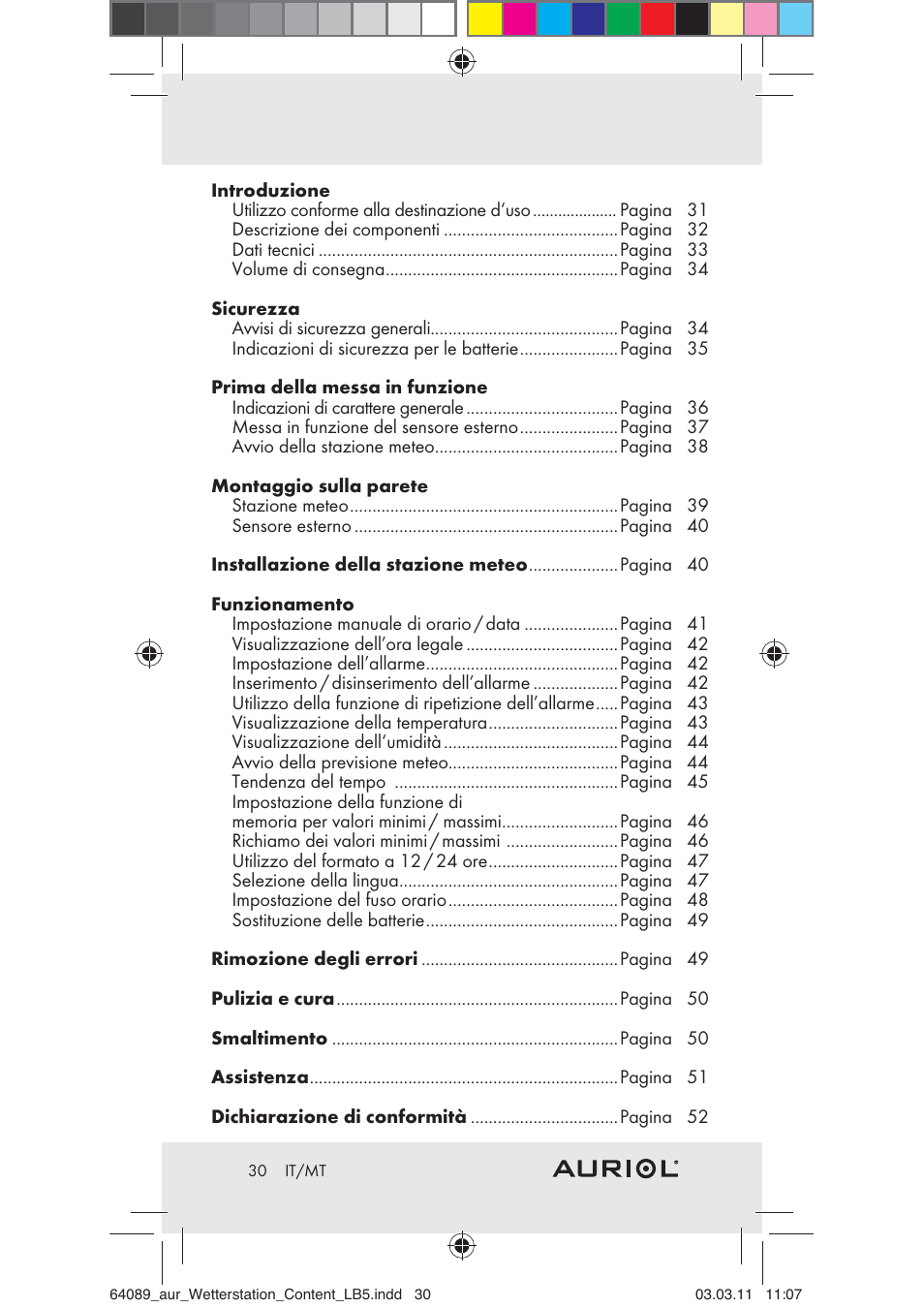 Auriol Z29962A User Manual | Page 28 / 93