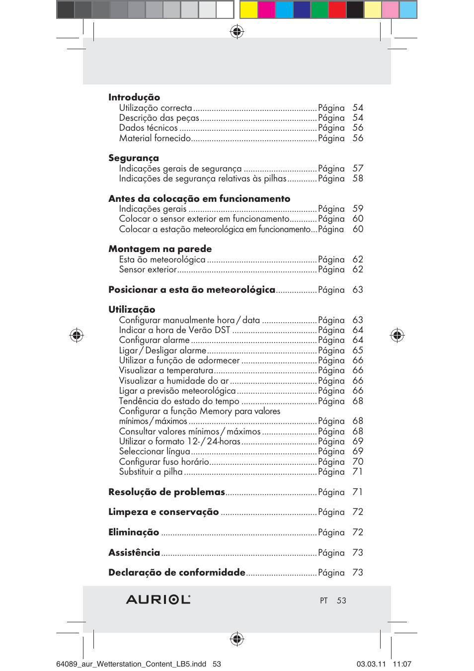Auriol Z29962A User Manual | Page 51 / 93