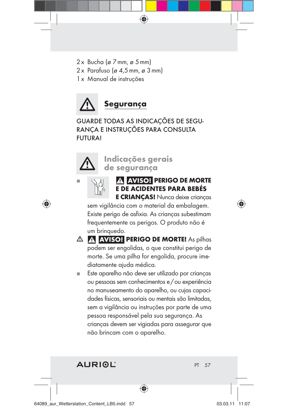 Segurança, Indicações gerais de segurança | Auriol Z29962A User Manual | Page 55 / 93