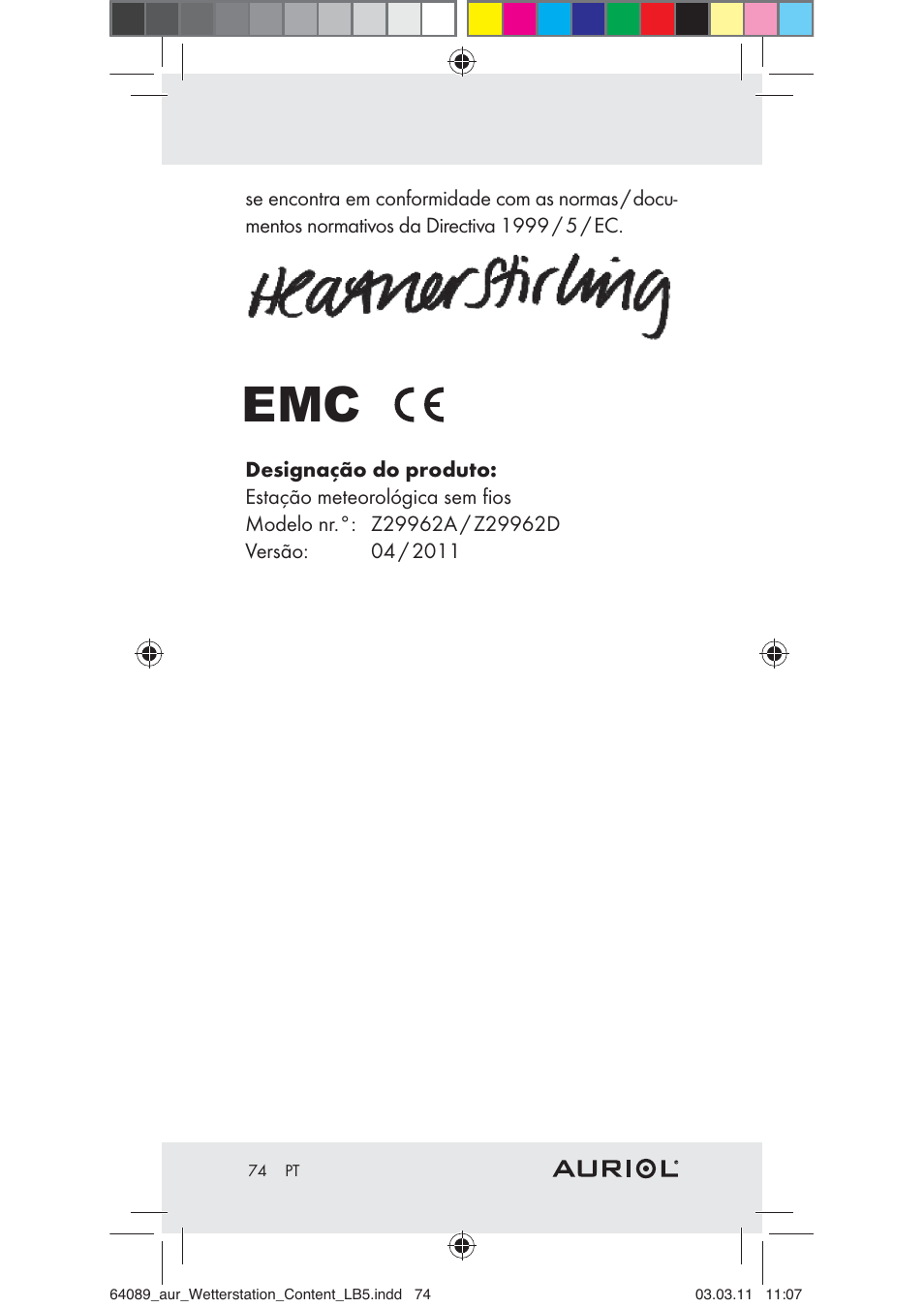Auriol Z29962A User Manual | Page 72 / 93