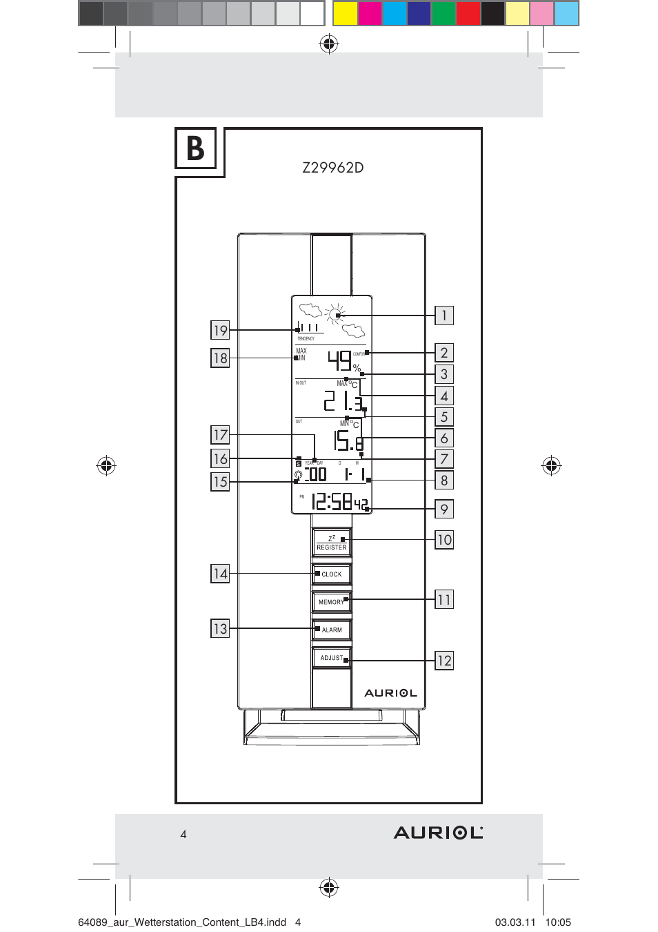 Auriol Z29962A User Manual | Page 2 / 136