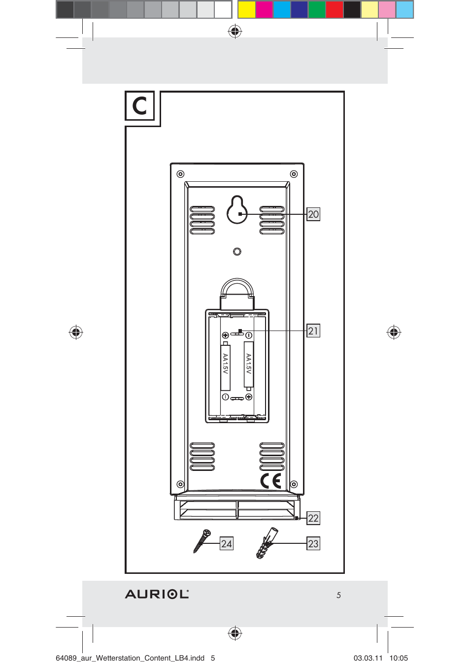 Auriol Z29962A User Manual | Page 3 / 136