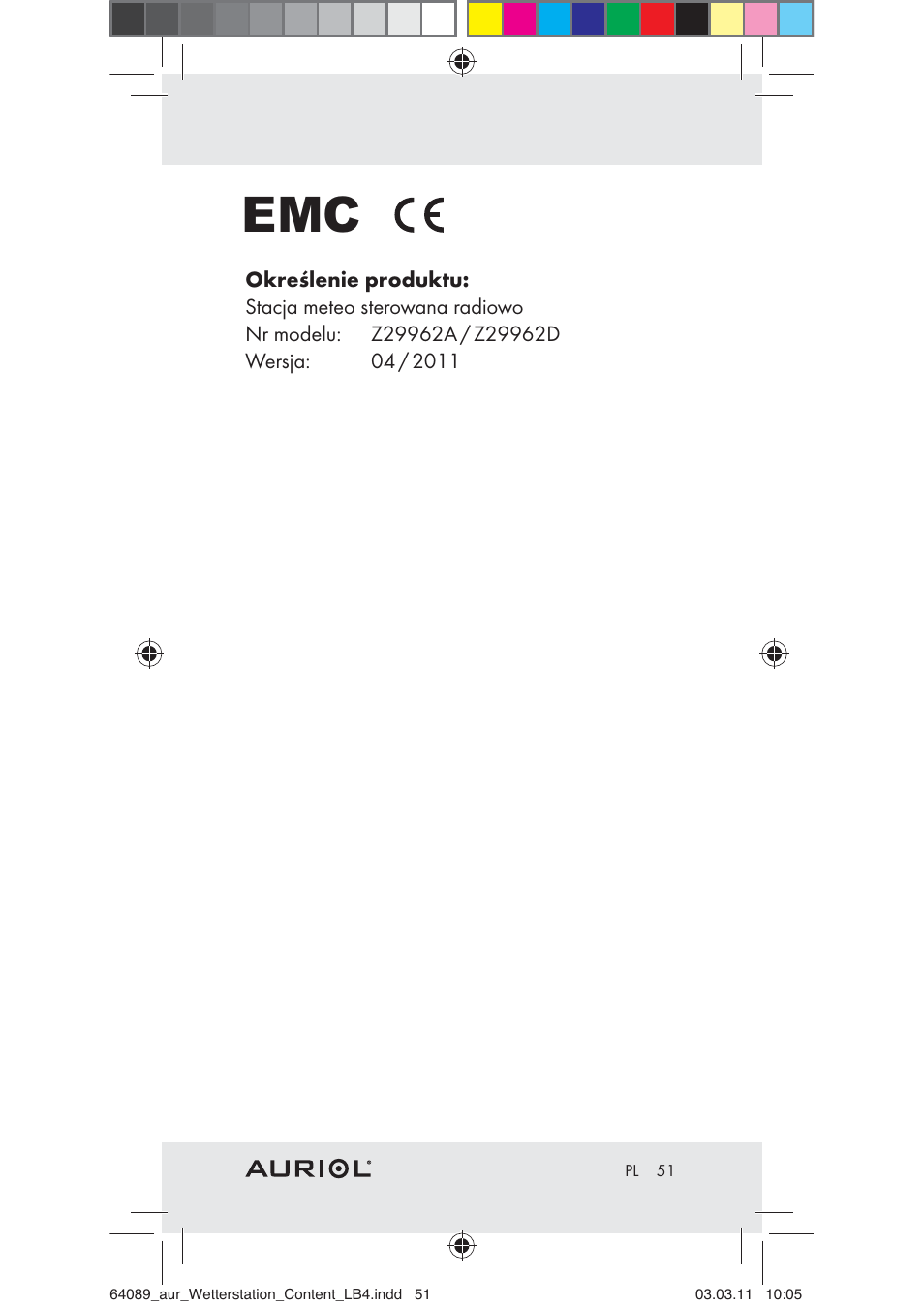 Auriol Z29962A User Manual | Page 49 / 136