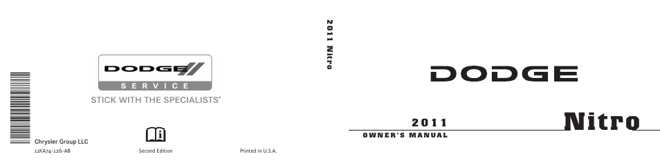 Dodge 2011 Nitro User Manual | 484 pages