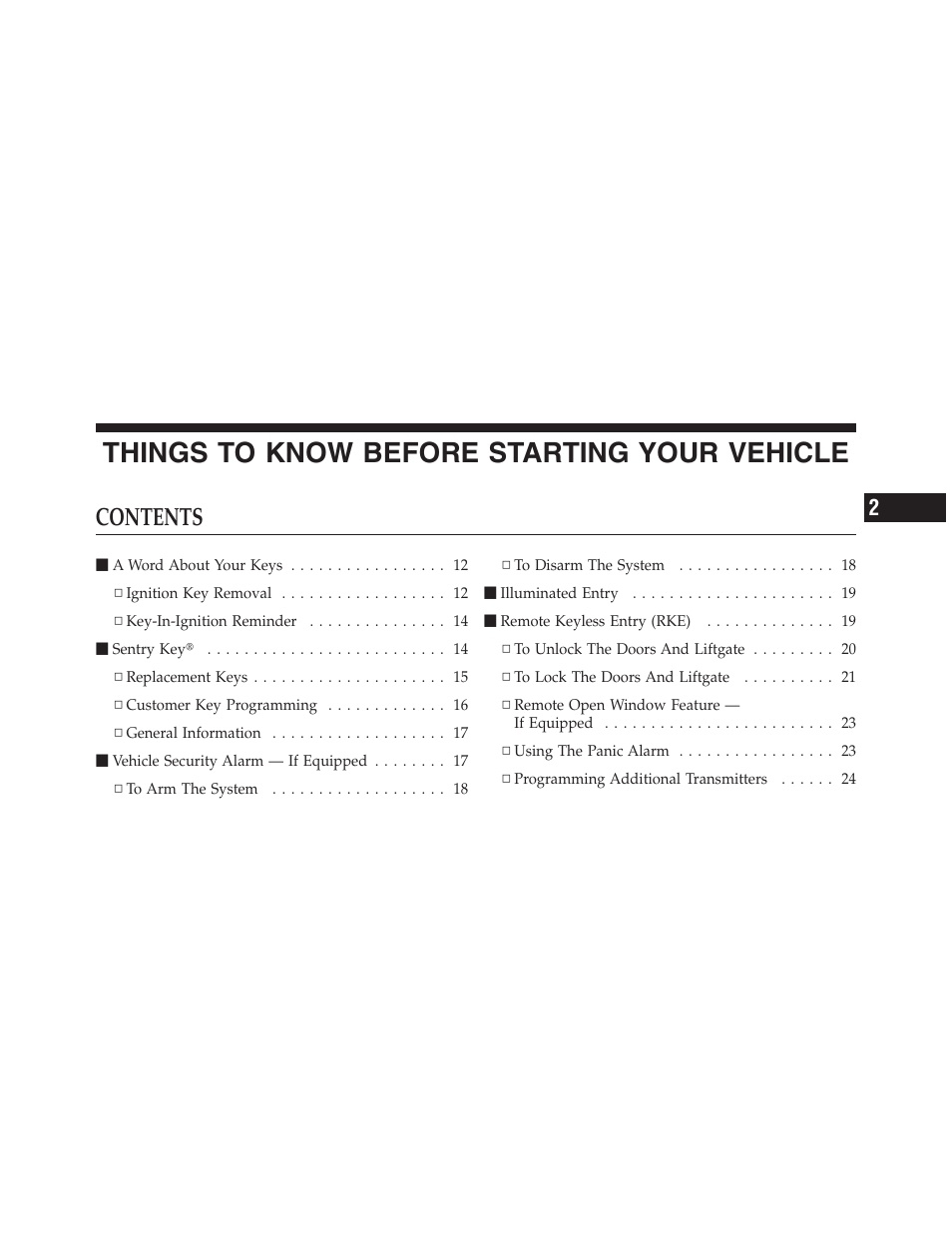 Dodge 2011 Nitro User Manual | Page 10 / 484