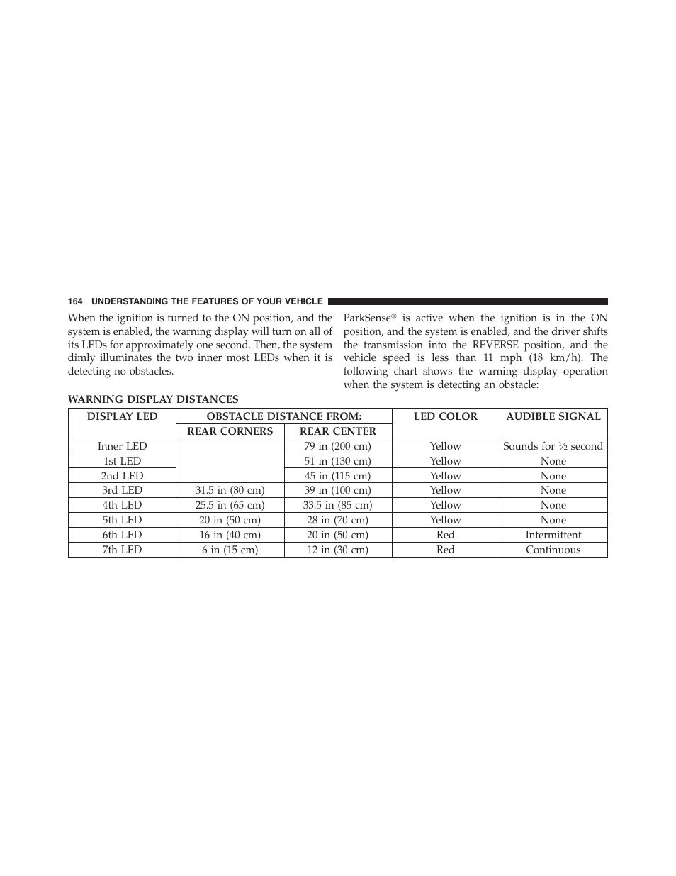 Interior lights | Dodge 2011 Nitro User Manual | Page 165 / 484