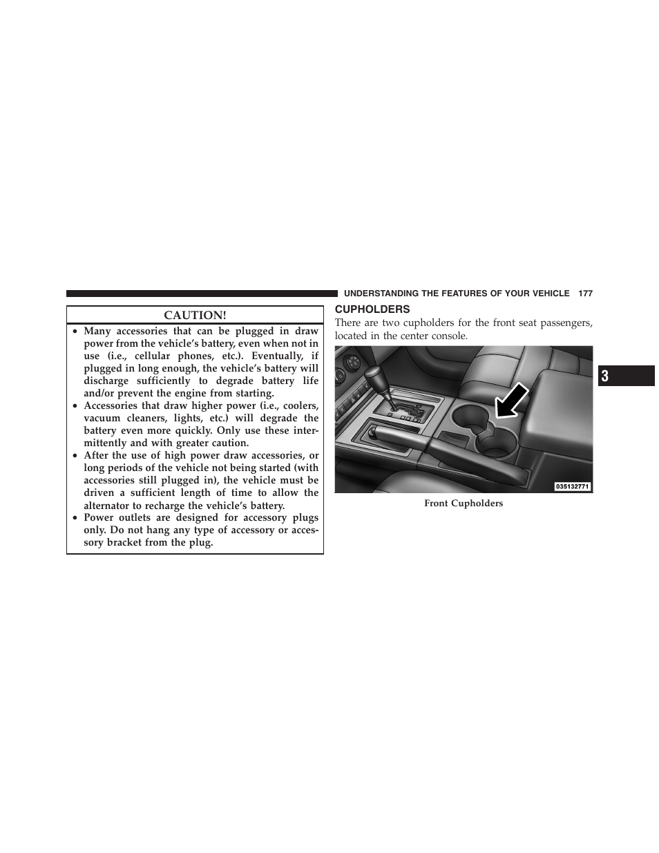 Cupholders, Parksense௡ operation | Dodge 2011 Nitro User Manual | Page 178 / 484