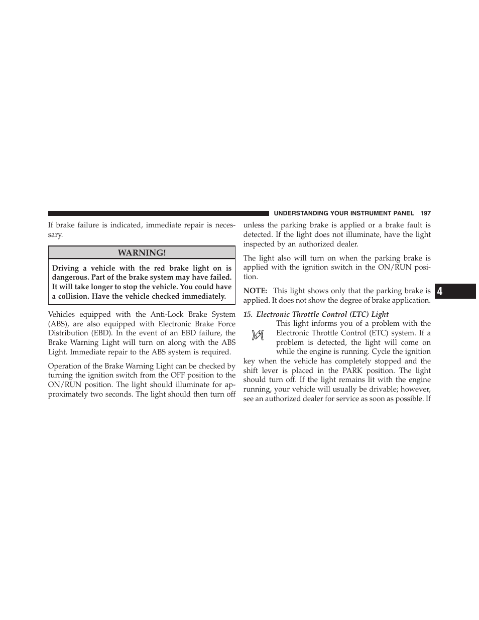 Cargo area features, Cargo light, Cargo tie-down hooks | Dodge 2011 Nitro User Manual | Page 198 / 484