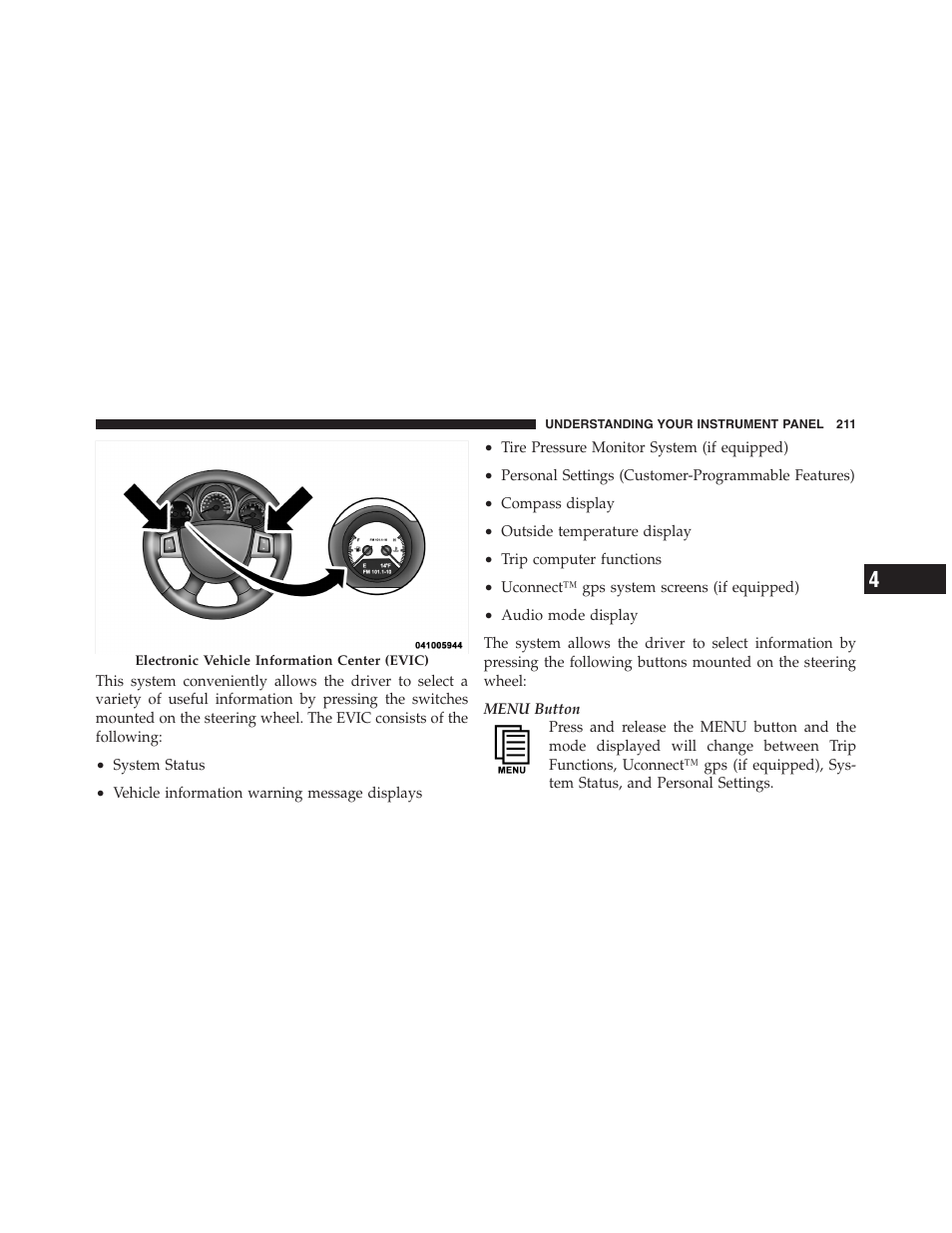 Dodge 2011 Nitro User Manual | Page 212 / 484