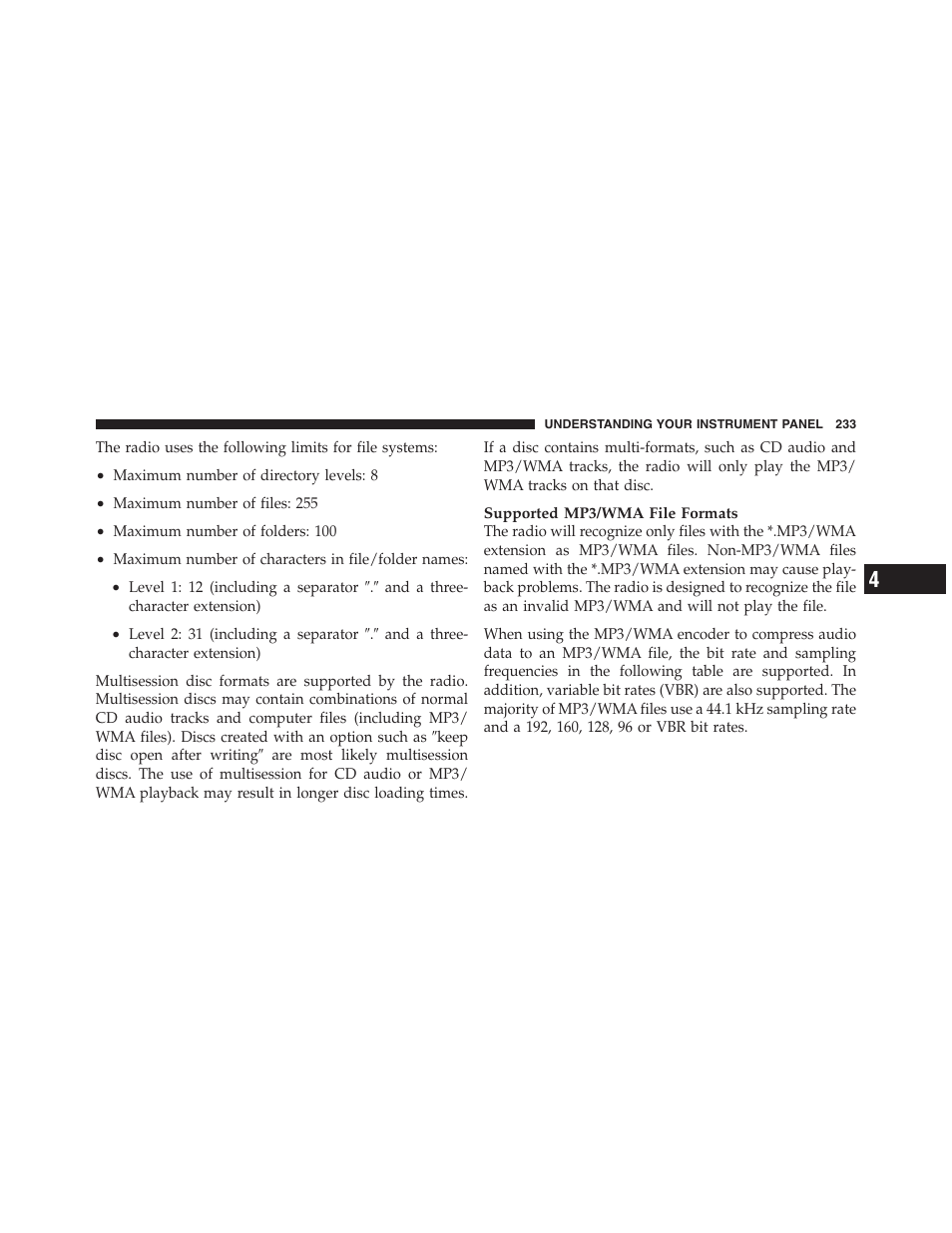 Trip functions | Dodge 2011 Nitro User Manual | Page 234 / 484