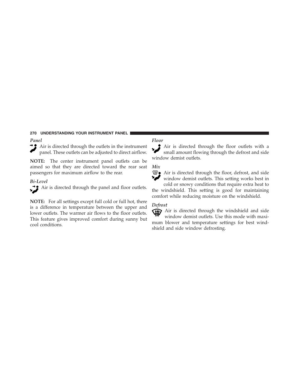 Operation instructions - auxiliary mode | Dodge 2011 Nitro User Manual | Page 271 / 484