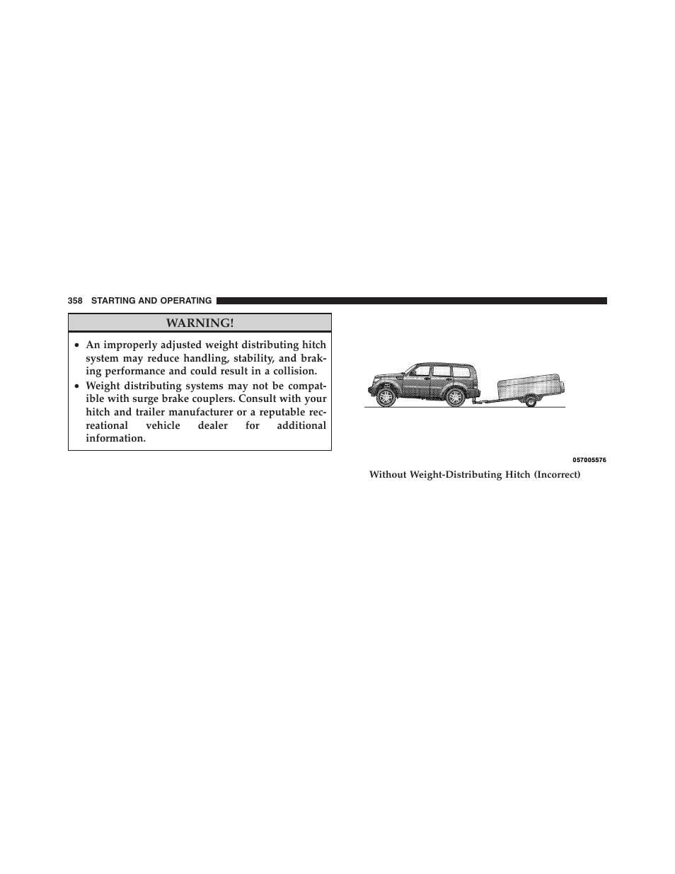 Radial ply tires, Compact spare tire – if equipped | Dodge 2011 Nitro User Manual | Page 359 / 484