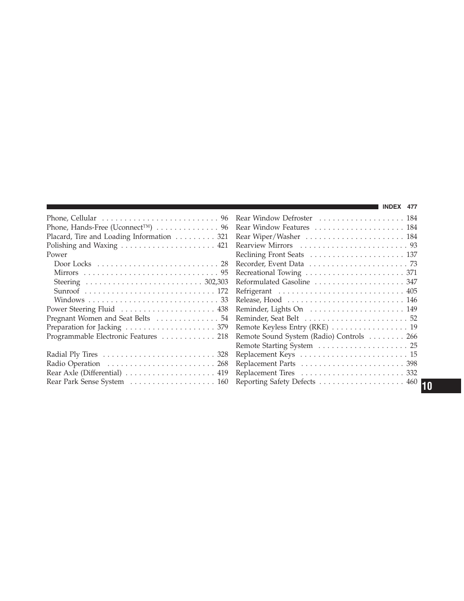 Chassis | Dodge 2011 Nitro User Manual | Page 478 / 484