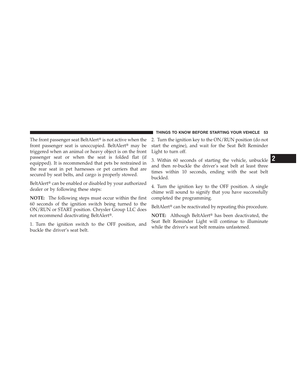 Lap/shoulder belt untwisting procedure, Seat belt pretensioner, Adjustable upper shoulder belt anchorage | Dodge 2011 Nitro User Manual | Page 54 / 484