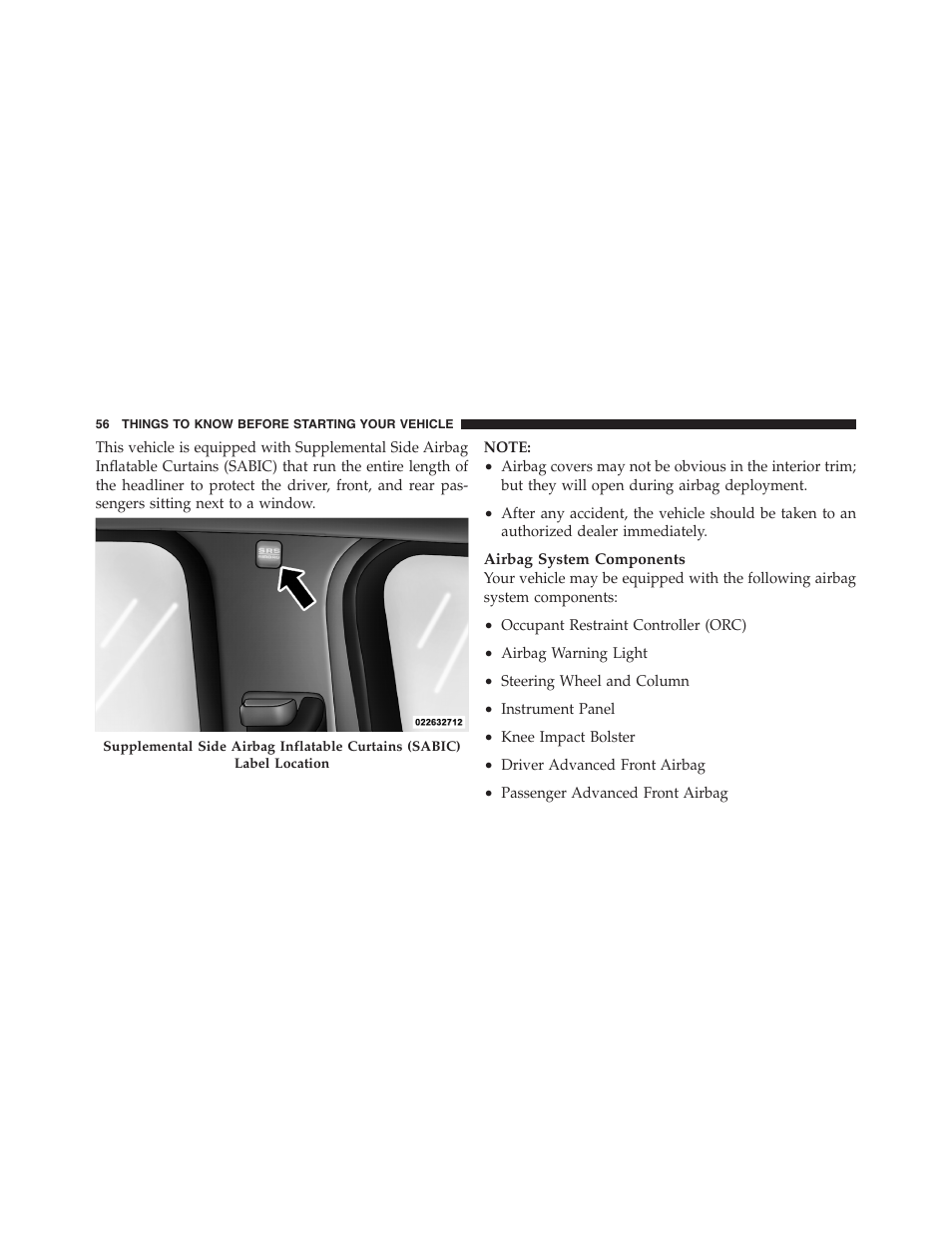 Supplemental active head restraints (ahr) | Dodge 2011 Nitro User Manual | Page 57 / 484