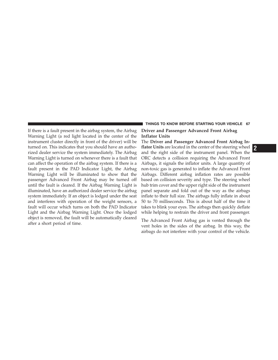 Dodge 2011 Nitro User Manual | Page 68 / 484
