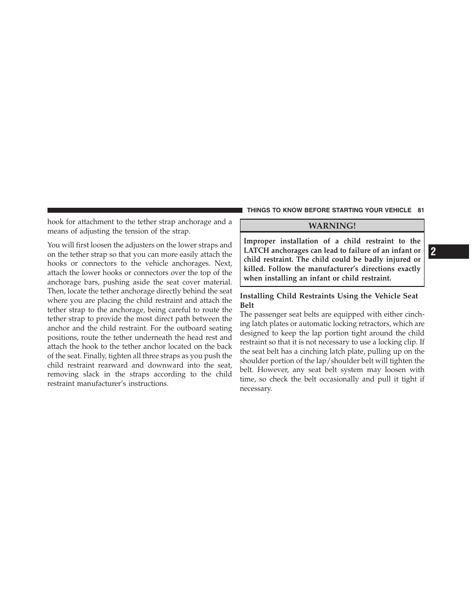 Dodge 2011 Nitro User Manual | Page 82 / 484