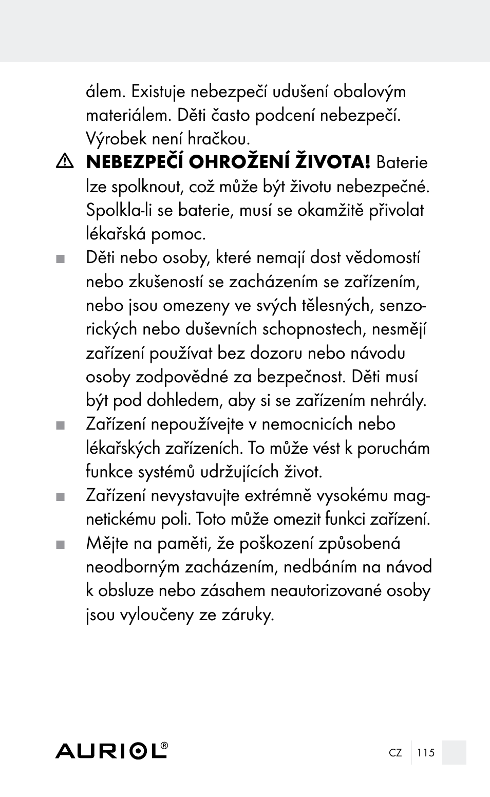 Auriol Z29962E_F User Manual | Page 115 / 212