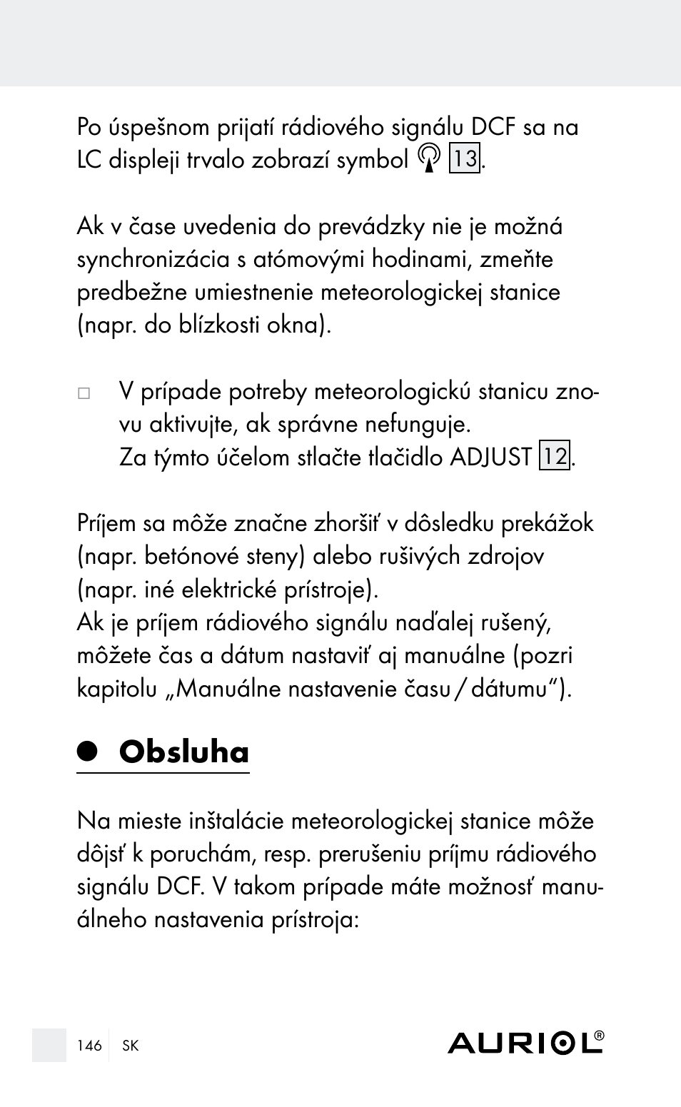 Obsluha | Auriol Z29962E_F User Manual | Page 146 / 212