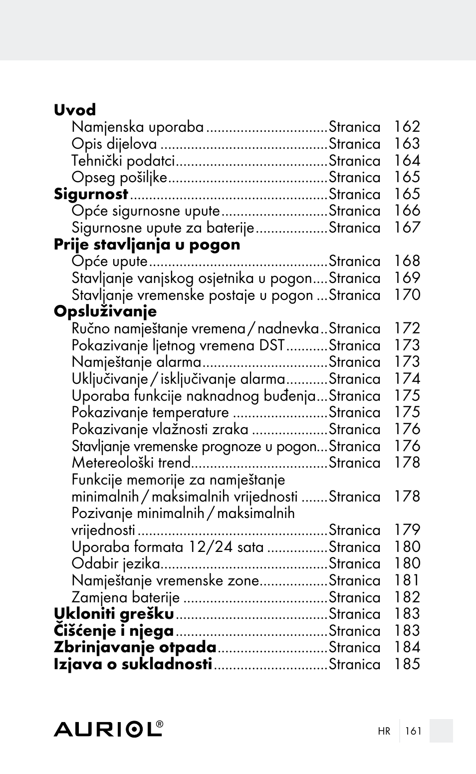 Auriol Z29962E_F User Manual | Page 161 / 212