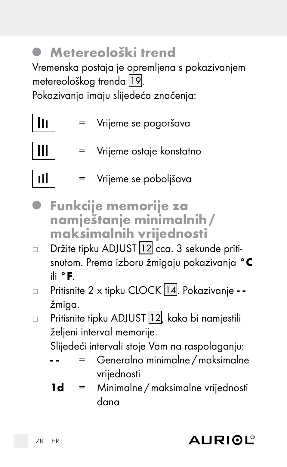 Metereološki trend | Auriol Z29962E_F User Manual | Page 178 / 212