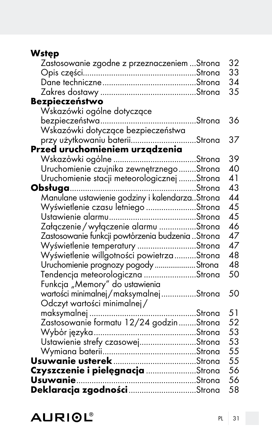 Auriol Z29962E_F User Manual | Page 31 / 212