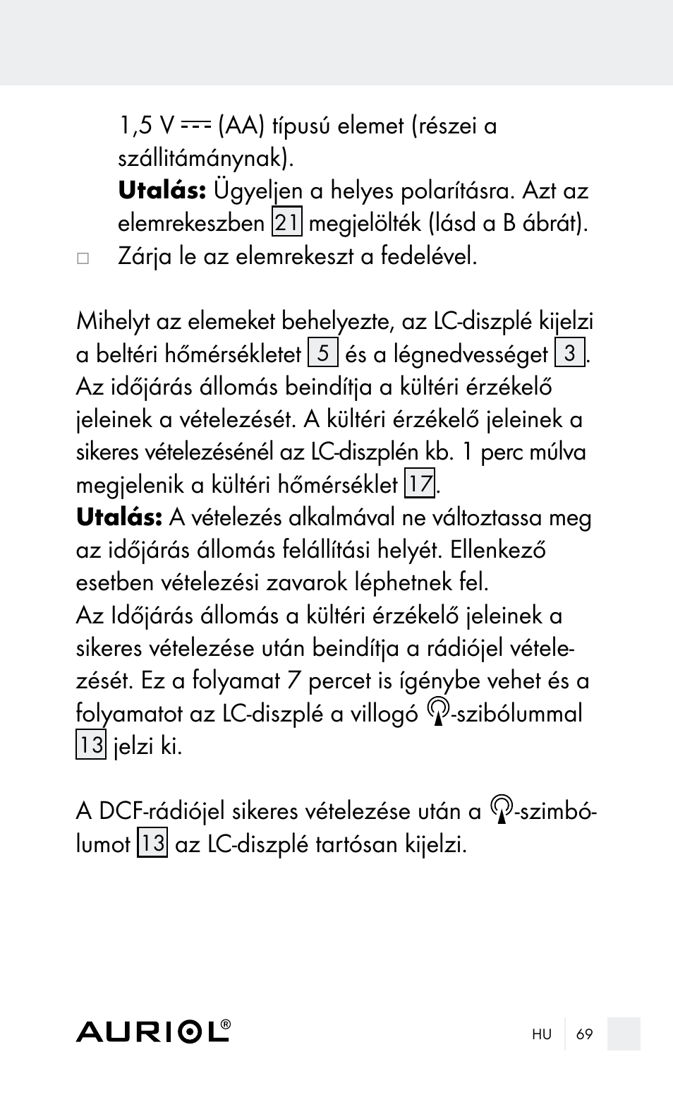 Auriol Z29962E_F User Manual | Page 69 / 212