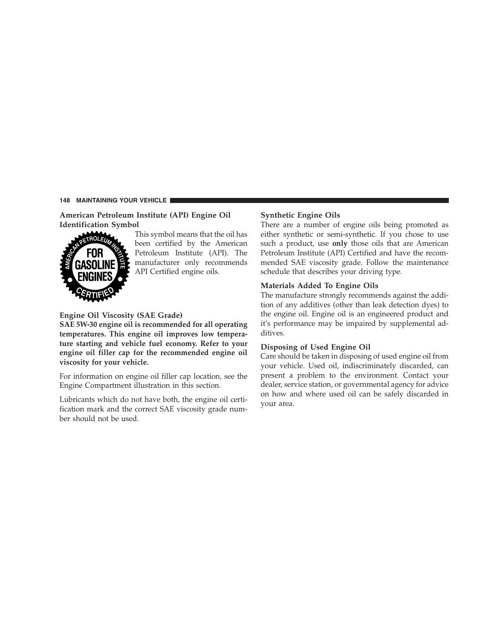 Dodge 2005 PL Neon SRT4 User Manual | Page 148 / 216