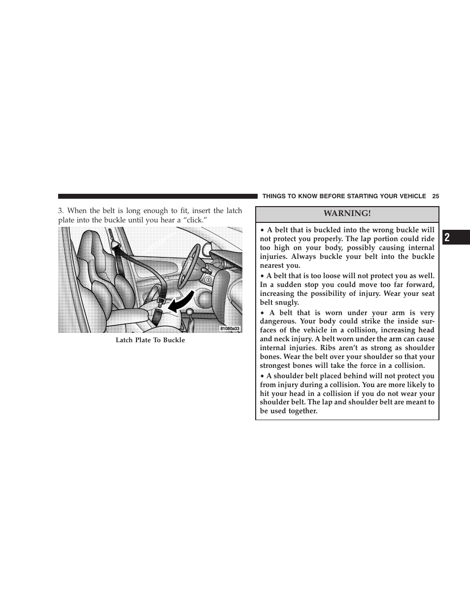 Dodge 2005 PL Neon SRT4 User Manual | Page 25 / 216