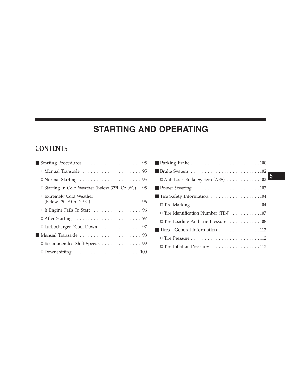 Dodge 2005 PL Neon SRT4 User Manual | Page 93 / 216
