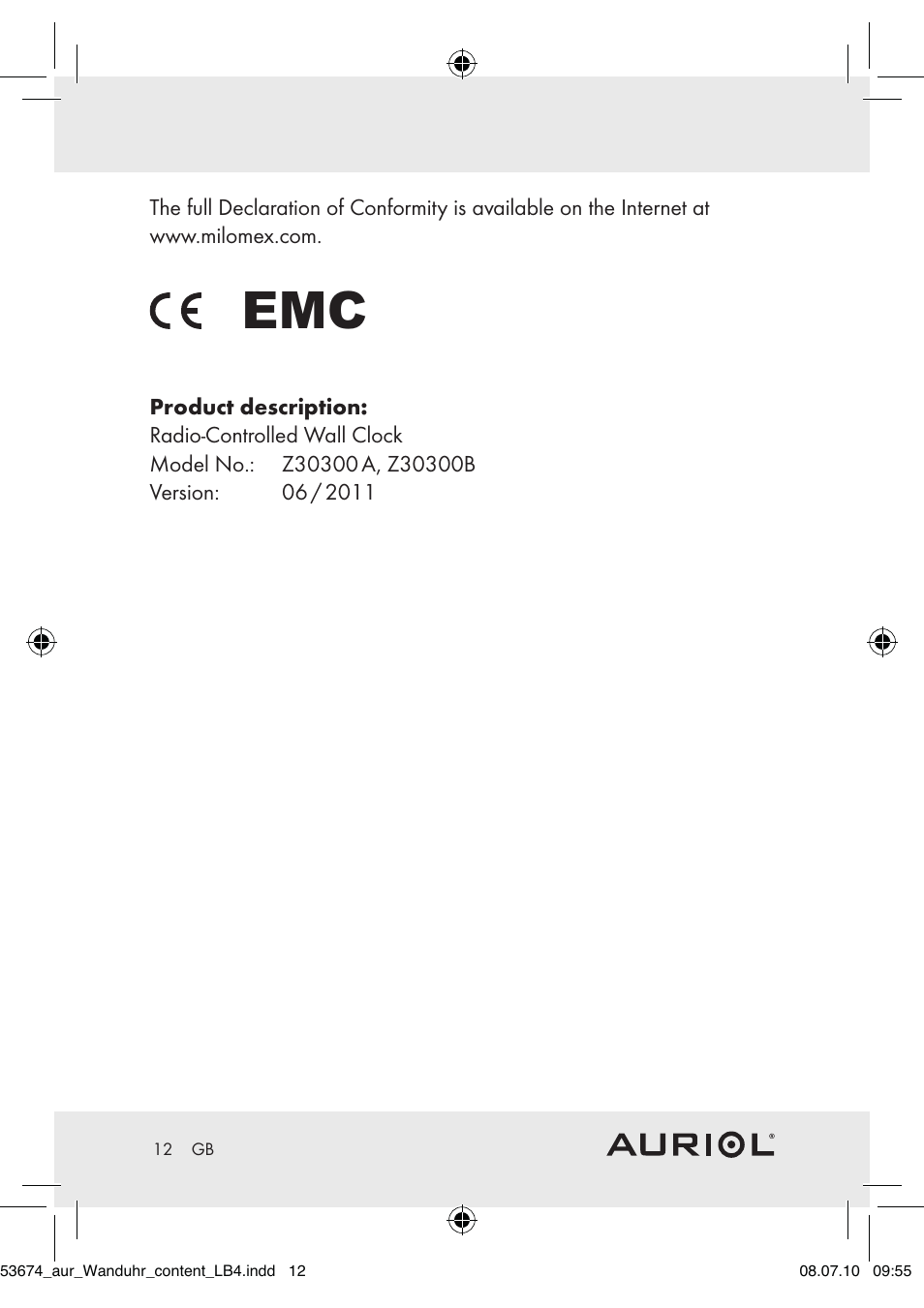 Auriol Z30300A_B User Manual | Page 10 / 65