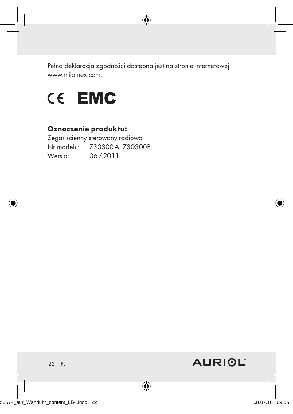 Auriol Z30300A_B User Manual | Page 20 / 65